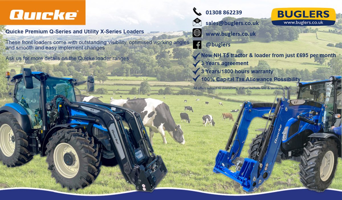 Quicke loader and T5 tractor promotion Francis Bugler Ltd