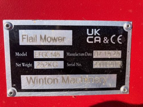 MISCELLANEOUS WFL145 FLAIL MOWER