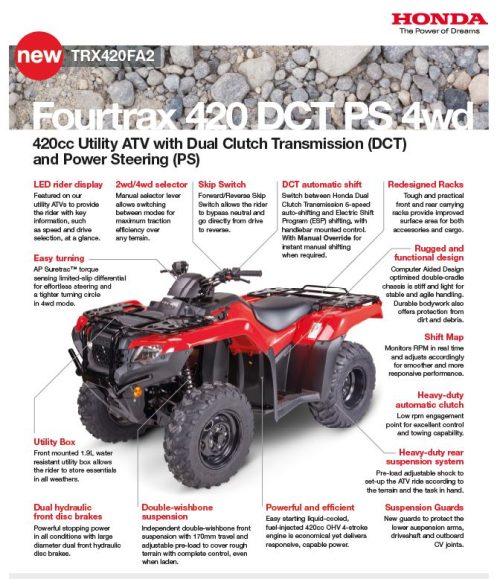 HONDA TRX 420 FA2